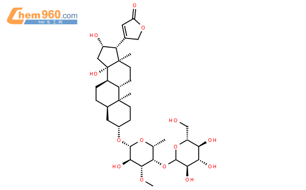 洋地黄苷结构式