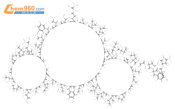 结构式cas no: 78783-34-3分子式:c202h315n55o64s6分子量:4730.