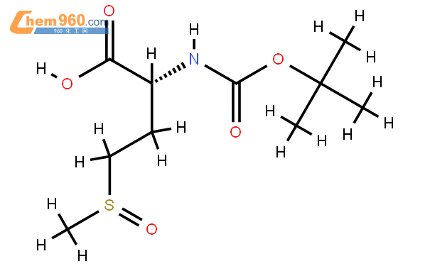 boc-d-蛋氨酸亚砜结构式