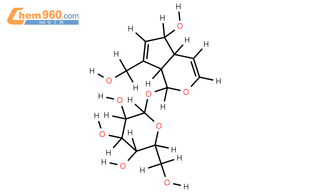 (4aR)-1c-beta-D-Glucopyra結構式