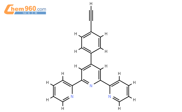 4'-(4-Ethynylphenyl)-2,2':6',2''-terpyridine結構式