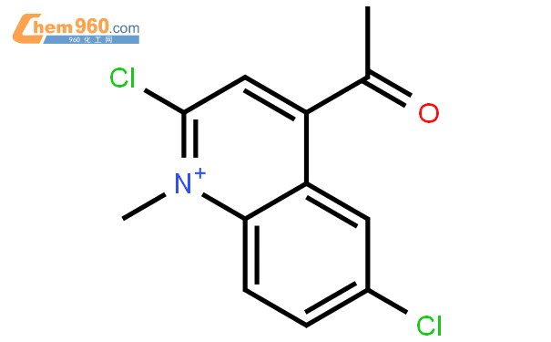 quinolinium, 4-acetyl-2,6-dichloro-1-methyl-结构式