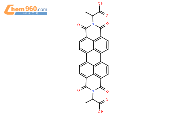 n,n-二(l-丙氨酸基)苝二酰亚胺结构式