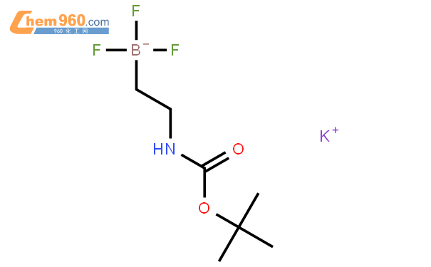 叔丁基-n[2(三氟硼基)乙基]氨基钾结构式
