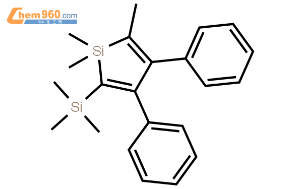 1,1,2-trimethyl-3,4-diphenyl-5-trimethylsilanyl-1h-silole结构式