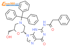 N2-苯乙酰-7'-羟基-N-三苯基吗啉鸟嘌呤结构式图片|1044241-98-6结构式图片