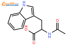 N-乙酰-L-色氨酸结构式图片|1218-34-4结构式图片