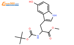 (R)-N-BOC-5-羟基色氨酸甲酯结构式图片|1234880-33-1结构式图片