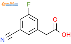 2-(3-氰基-5-氟苯基)乙酸结构式图片|1261823-51-1结构式图片
