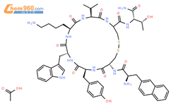 Lanreotide Acetate结构式图片|127984-74-1结构式图片