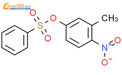 3-​甲基-​4-​硝基-苯酚-1-​苯磺酸盐结构式图片|129976-46-1结构式图片