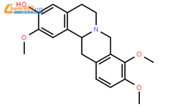 D-四氢药根碱结构式图片|13063-54-2结构式图片
