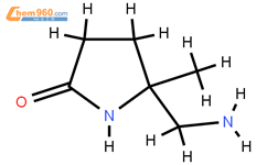 5-(Aminomethyl)-5-methylpyrrolidin-2-one结构式图片|1314906-58-5结构式图片
