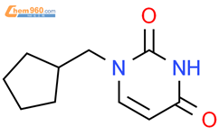 1-(环戊基甲基)-1,2,3,4-四氢嘧啶-2,4-二酮结构式图片|1339878-66-8结构式图片