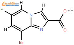 8-Bromo-6-fluoro-imidazo[1,2-a]pyridine-2-carboxylic acid结构式图片|1421312-07-3结构式图片