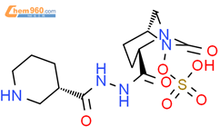 (2S,5R)-7-氧代-6-(磺氧基)-1,6-二氮杂双环[3.2.1]辛烷-2-羧酸2-[2-[(3S)-3-哌啶基羰基]酰肼]结构式图片|1436862-20-2结构式图片