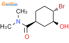 (1S,3S,4S)-4-溴-3-羟基-N,N-二甲基环己烷甲酰胺结构式图片|1629245-79-9结构式图片