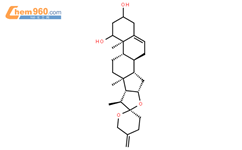 新鲁斯可皂苷元结构式图片|17676-33-4结构式图片