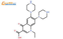 诺氟沙星杂质结构式