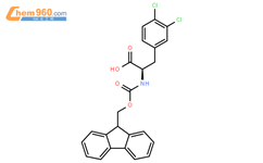 Fmoc-D-3,4-二氯苯丙氨酸结构式图片|177966-58-4结构式图片