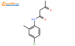 4-氯-2-甲基-N-乙酰乙酰苯胺結構式