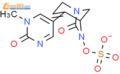 硫酸 单[4-(1,2-二氢-1-甲基-2-氧代-5-嘧啶基)-7-氧代-1,6-二氮杂双环[3.2.1]辛-3-烯-6基]酯 离子(1-)结构式图片|2036092-11-0结构式图片