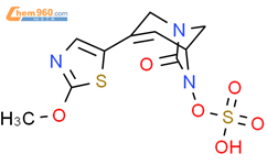 硫酸 单[3-(2-甲氧基-5-噻唑基)-7-氧代-1,6-二氮杂双环[3.2.1]辛-3-烯-6-基]酯结构式图片|2036316-33-1结构式图片