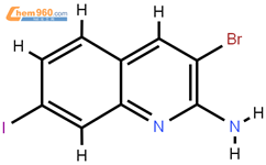3-Bromo-7-iodo-2-quinolinamine结构式图片|2086768-86-5结构式图片
