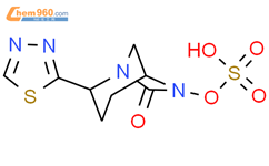 硫酸单[7-氧代-2-(1,3,4-噻二唑2-基)-1,6-二氮杂双环[3.2.1]辛-6-基]酯结构式图片|2100861-41-2结构式图片