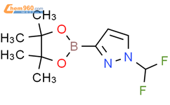1-(二氟甲基)-3-(四甲基-1,3,2-二氧杂硼-2-基)-1H-吡唑结构式图片|2173194-53-9结构式图片