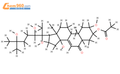 3-乙酰基-b-蜕皮甾酮结构式图片|22961-68-8结构式图片