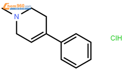 1-甲基-4-苯基-1,2,3,6-四氢吡啶盐酸盐结构式图片|23007-85-4结构式图片