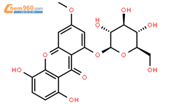 当药醇苷结构式图片|23445-00-3结构式图片