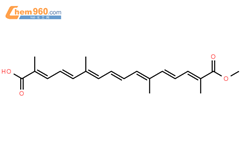 西红花酸单甲酯结构式图片|25368-09-6结构式图片