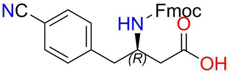 (R)-3-((((9H-Fluoren-9-yl)methoxy)carbonyl)amino)-4-(4-cyanophenyl)butanoic acid结构式图片|269726-87-6结构式图片