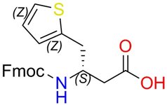 Fmoc-(R)-3-Amino-4-(2-thienyl)-butyric acid结构式图片|269726-90-1结构式图片