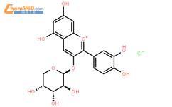 矢车菊素 3-阿拉伯糖苷结构式图片|27214-72-8结构式图片