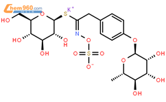 4-(α-l-鼠李糖基)苄基芥子油苷,辣木芥子油苷结构式图片|316165-49-8