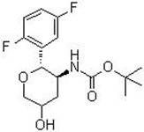 5-二氟苯基)-4-[[叔丁氧羰基]氨基]-d-甘油型戊糖醇结构式图片