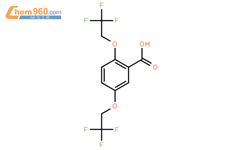 2,5-双(2,2,2-三氟乙氧基)苯甲酸结构式图片|35480-52-5结构式图片