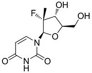 (2'R)-2'-脱氧-2'-氟-2'-甲基脲苷结构式图片|863329-66-2结构式图片