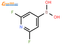 2,6-二氟吡啶-4-硼酸结构式图片|401816-16-8结构式图片