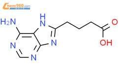 6-氨基-9H-嘌呤-8-丁酸结构式图片|41785-03-9结构式图片