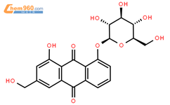芦荟大黄素-8-o-葡萄糖苷(33037-46-6)