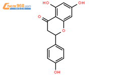 (S)-5,7-Dihydroxy-2-(4-hydroxyphenyl)chroman-4-one结构式图片|480-41-1结构式图片