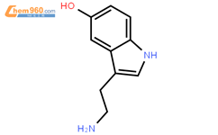5-羟基色胺结构式图片|50-67-9结构式图片