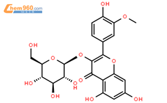异鼠李素-3-O-葡萄糖苷结构式图片|5041-82-7结构式图片
