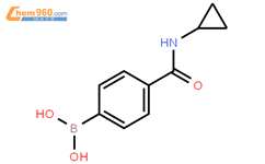 4-(环丙基氨基甲酰)苯硼酸结构式图片|515140-26-8结构式图片
