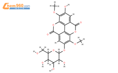 3,3'-二甲基鞣花酸-4'-O-葡萄糖苷结构式图片|51803-68-0结构式图片