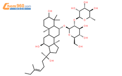 Ginsenoside Rg2; 20(s)-Ginsenoside Rg2结构式图片|52286-74-5结构式图片